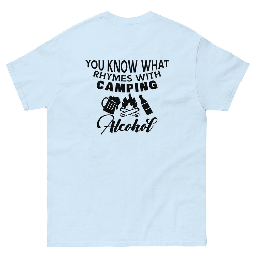 Thumbnail: Men's classic tee - Happy Camper - You Know What Rhymes With Camping