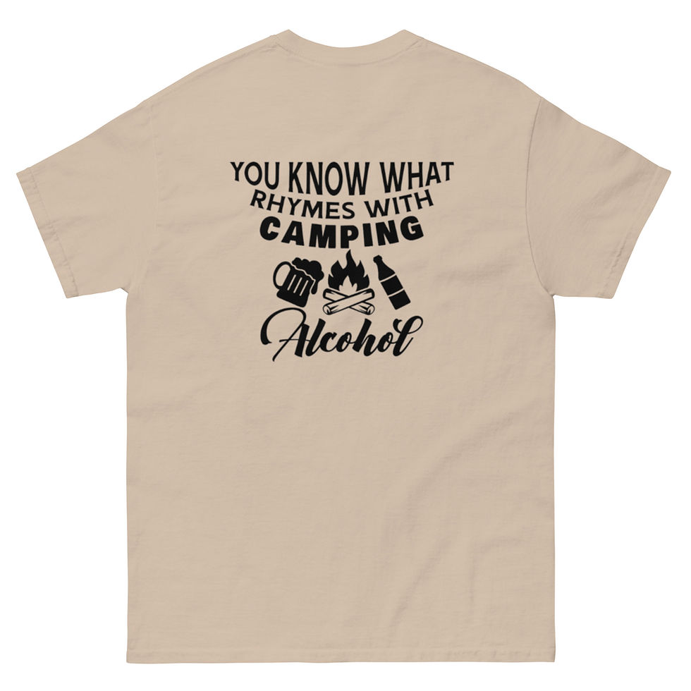 Hình thu nhỏ: Men's classic tee - Happy Camper - You Know What Rhymes With Camping