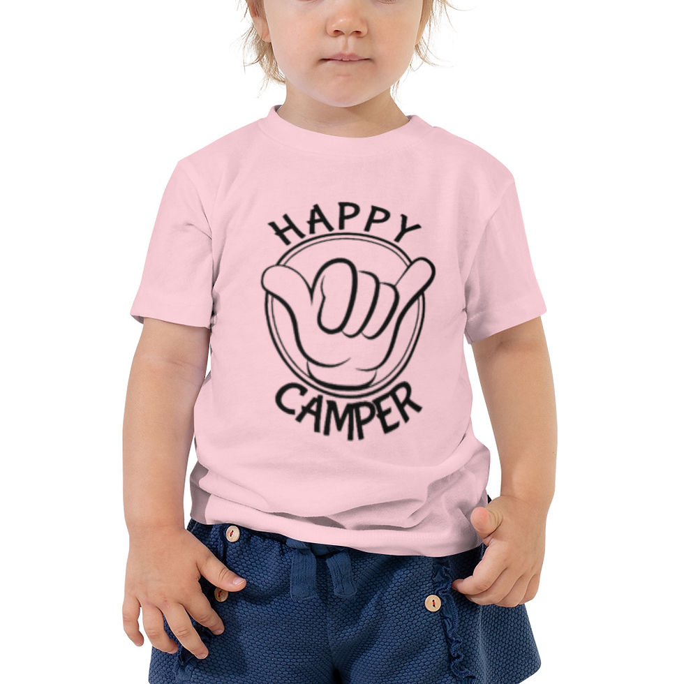 Miniaturbild: Toddler Short Sleeve Tee - Happy Camper