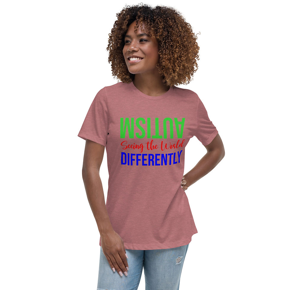 Hình thu nhỏ: Women's Relaxed T-Shirt - Autism - Seeing The World Differently