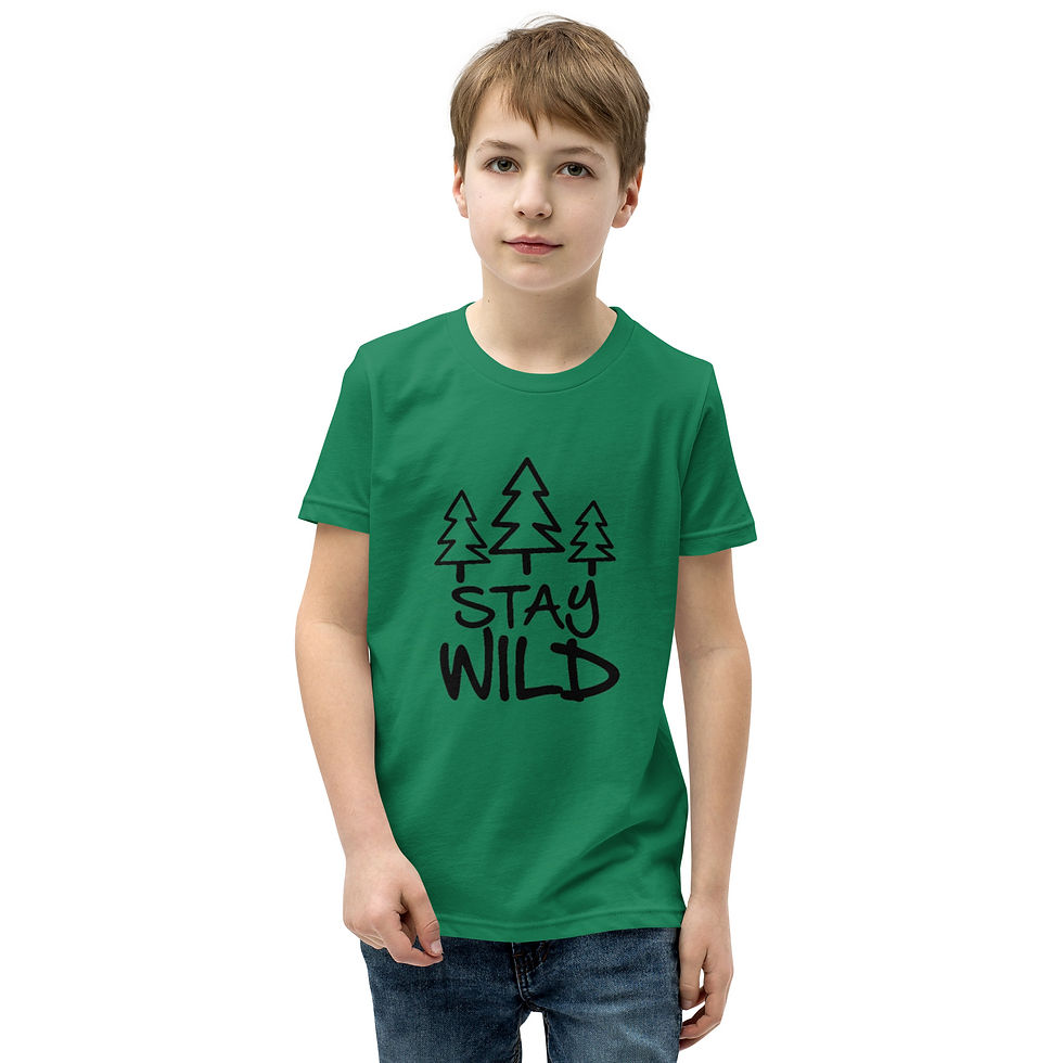 Miniaturbild: Youth Short Sleeve T-Shirt - Stay Wild