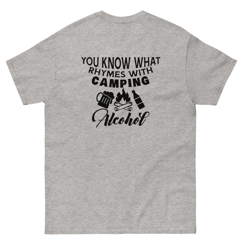 Miniature : Men's classic tee - Happy Camper - You Know What Rhymes With Camping