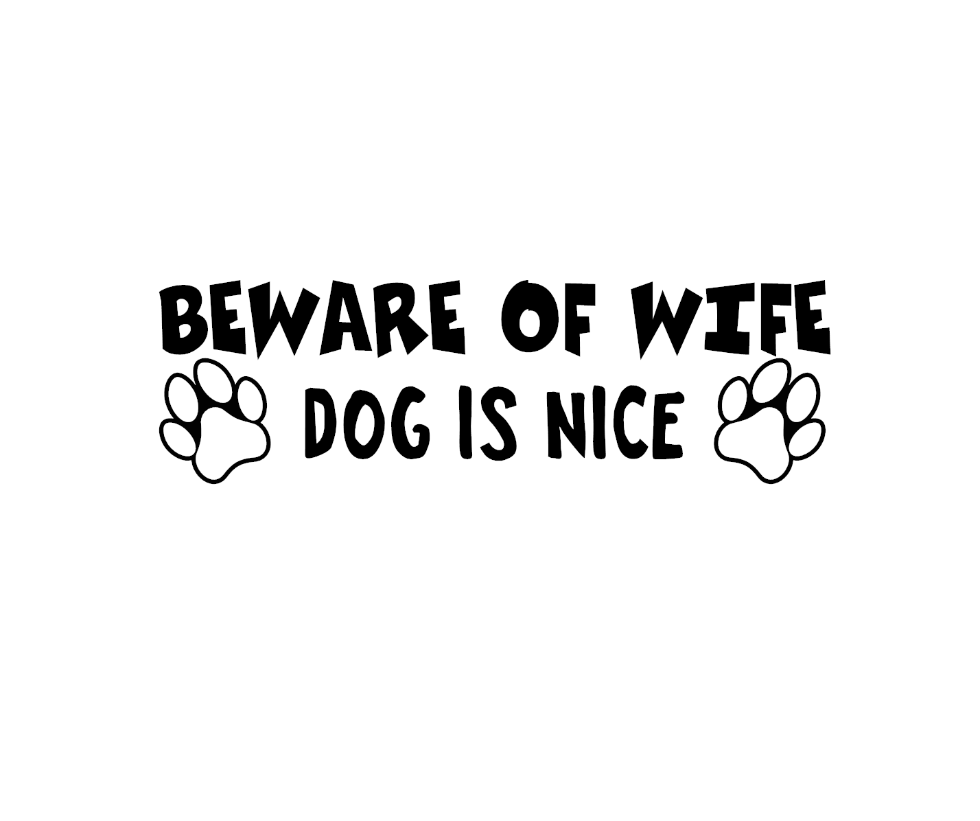 funny wife decal