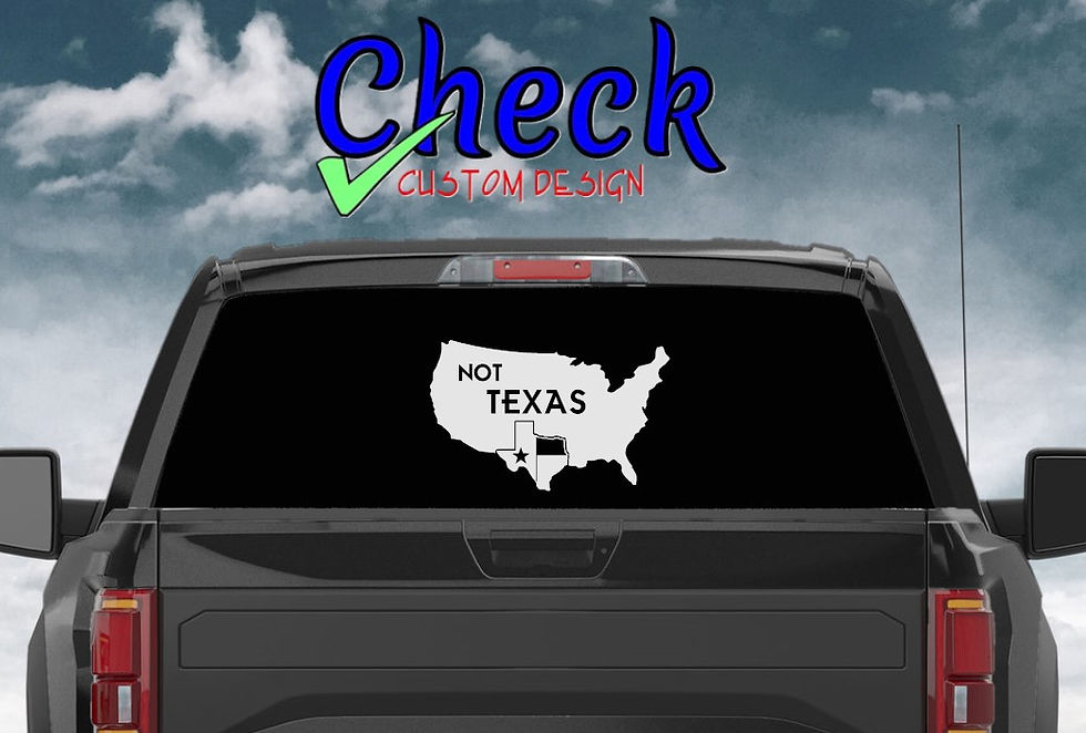 Miniature : Not Texas - Do Not California Our Texas Decal - Texas Pride - Lonestar State