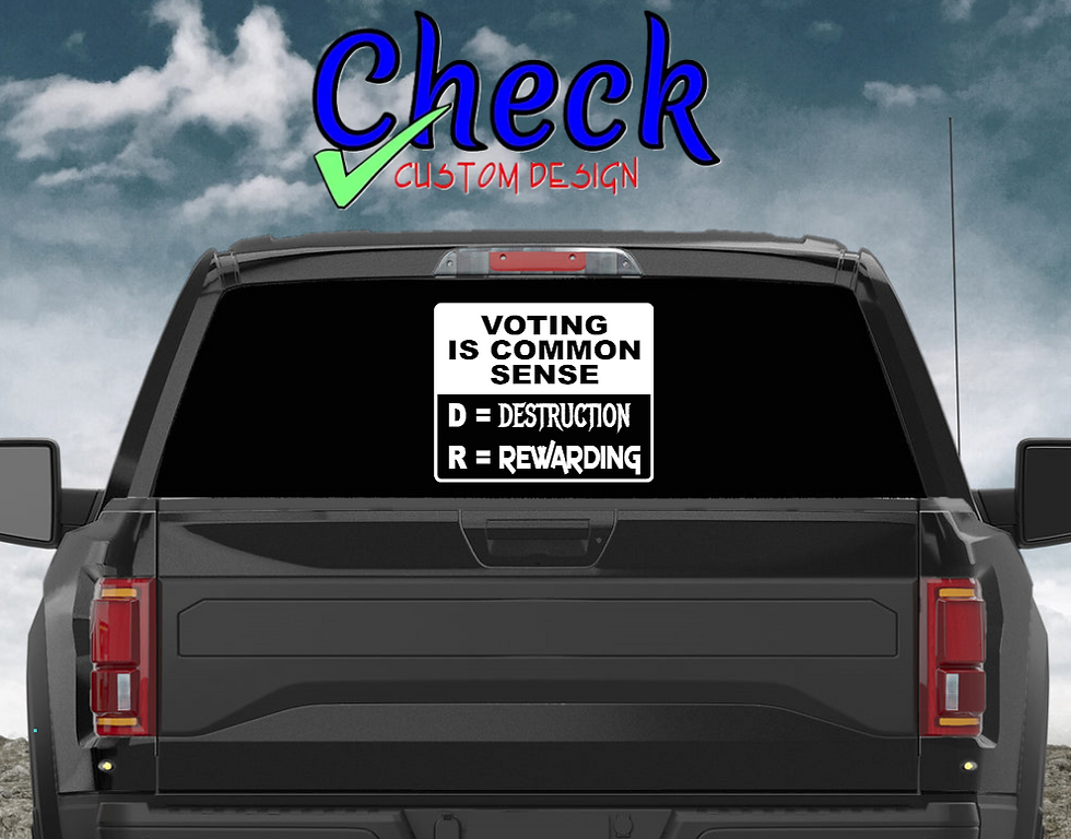 Miniaturbild: vote red decal
