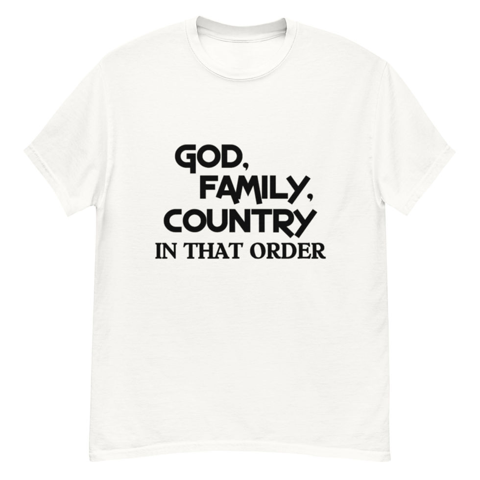 Thumbnail: God, Family, Country - In That Order - classic tee - T-Shirt  - Unisex