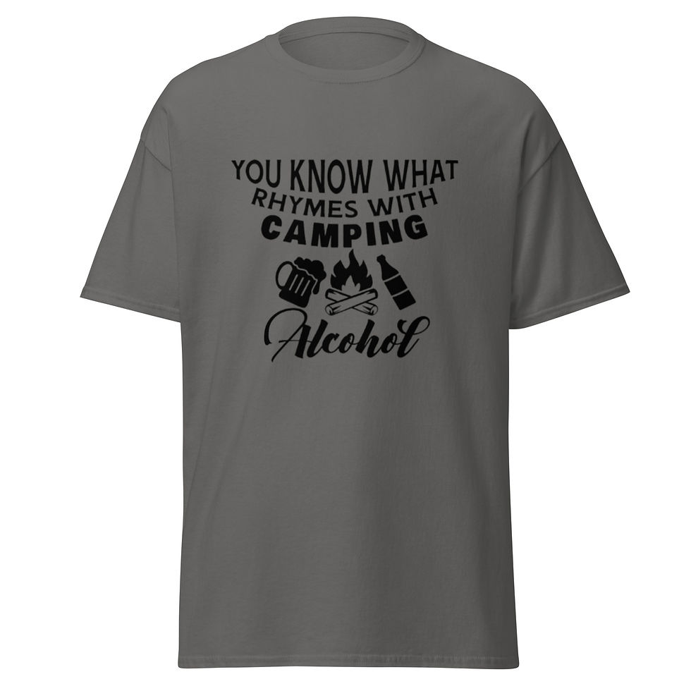 縮圖：Men's classic tee - You Know What Rhymes With Camping - Alcohol