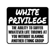 White priviledge decal