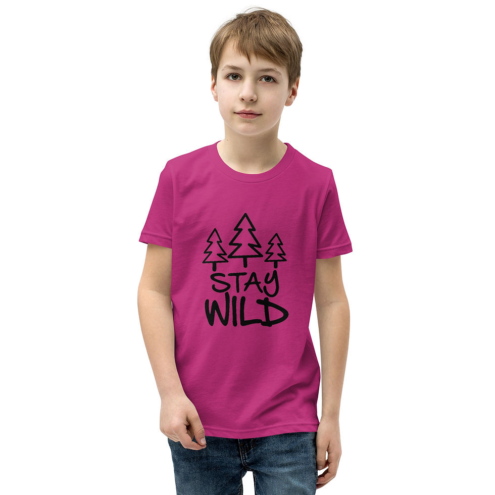 Miniaturbild: Youth Short Sleeve T-Shirt - Stay Wild