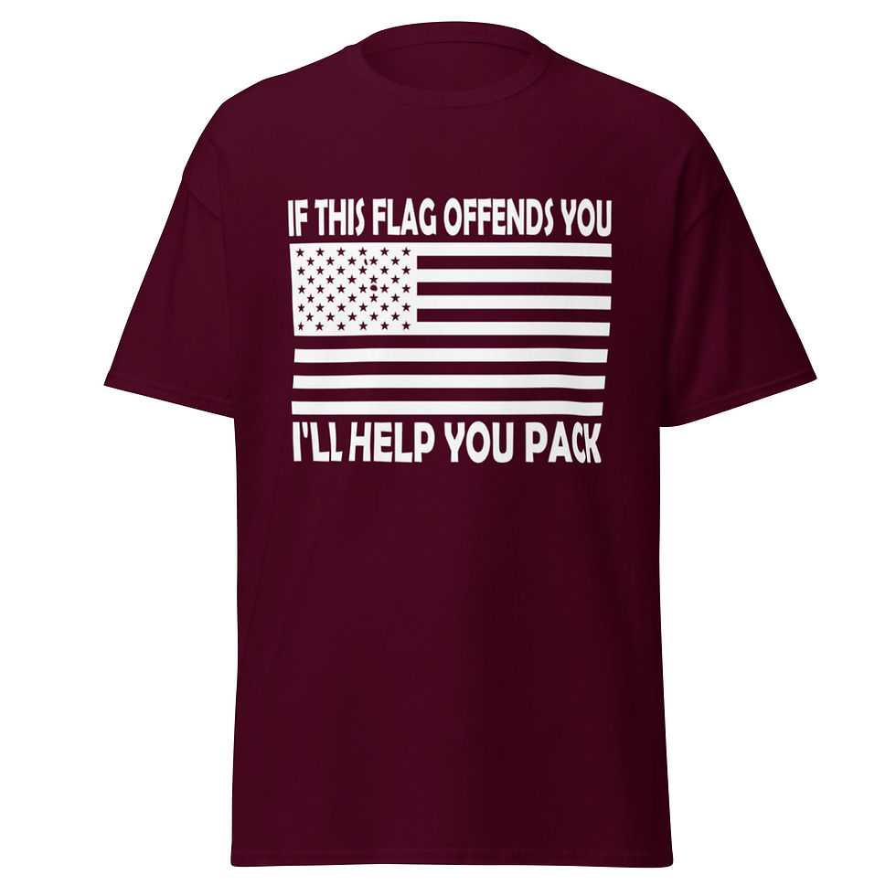 Men's classic tee - If This Flag Offends You I'll Help You Pack