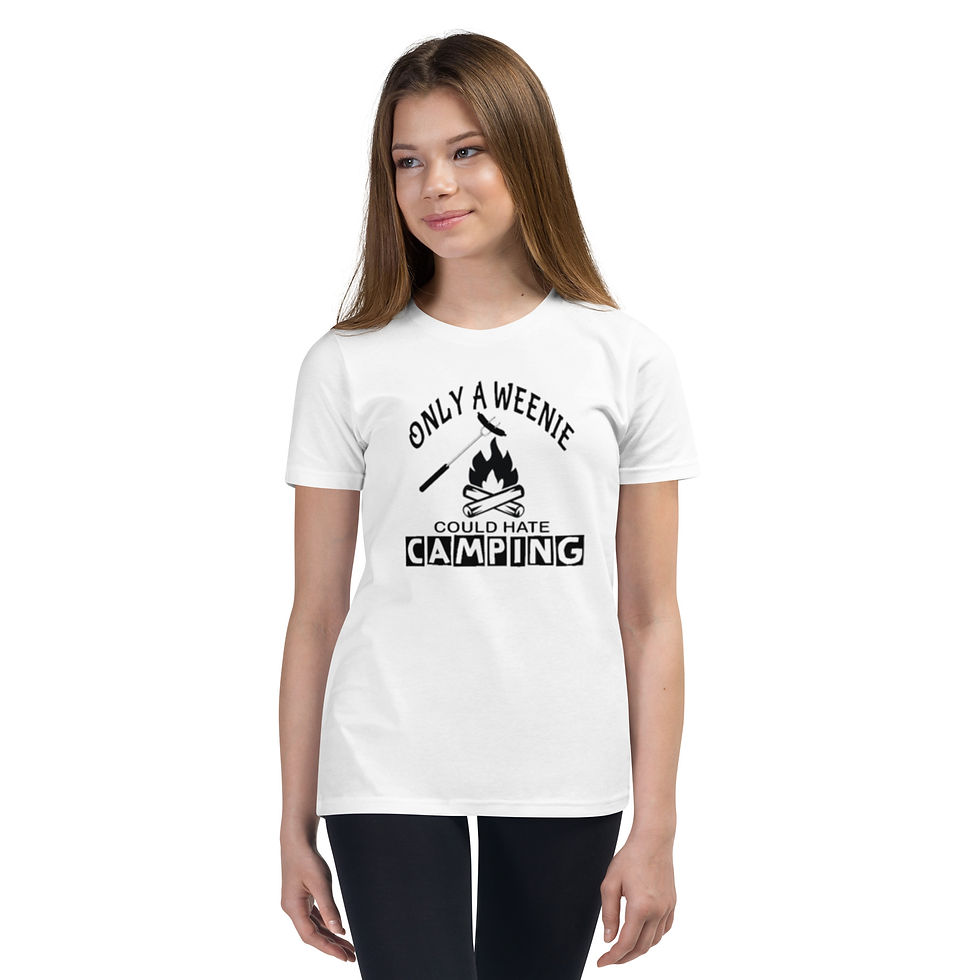 Miniaturbild: Youth Short Sleeve T-Shirt - Only A Weenie Could Hate Camping