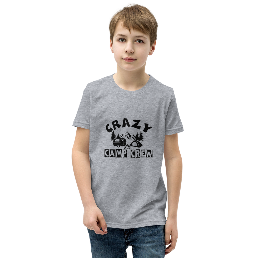 תמונה ממוזערת: Youth Short Sleeve T-Shirt - Crazy Camp Crew