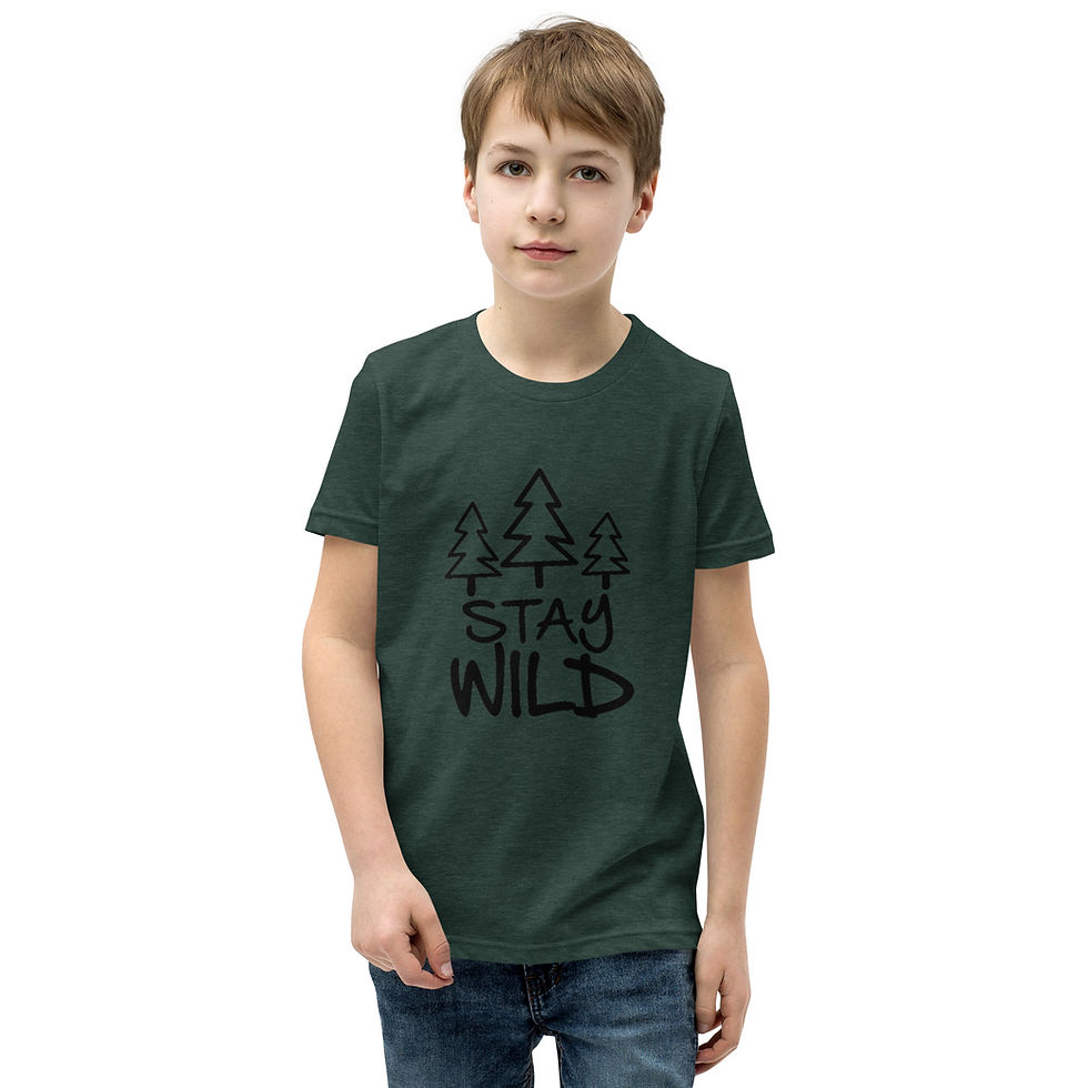 Miniaturbild: Youth Short Sleeve T-Shirt - Stay Wild