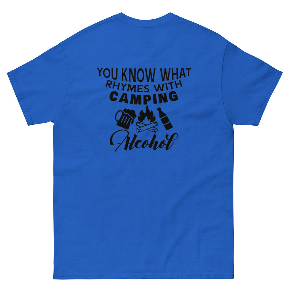 Hình thu nhỏ: Men's classic tee - Happy Camper - You Know What Rhymes With Camping