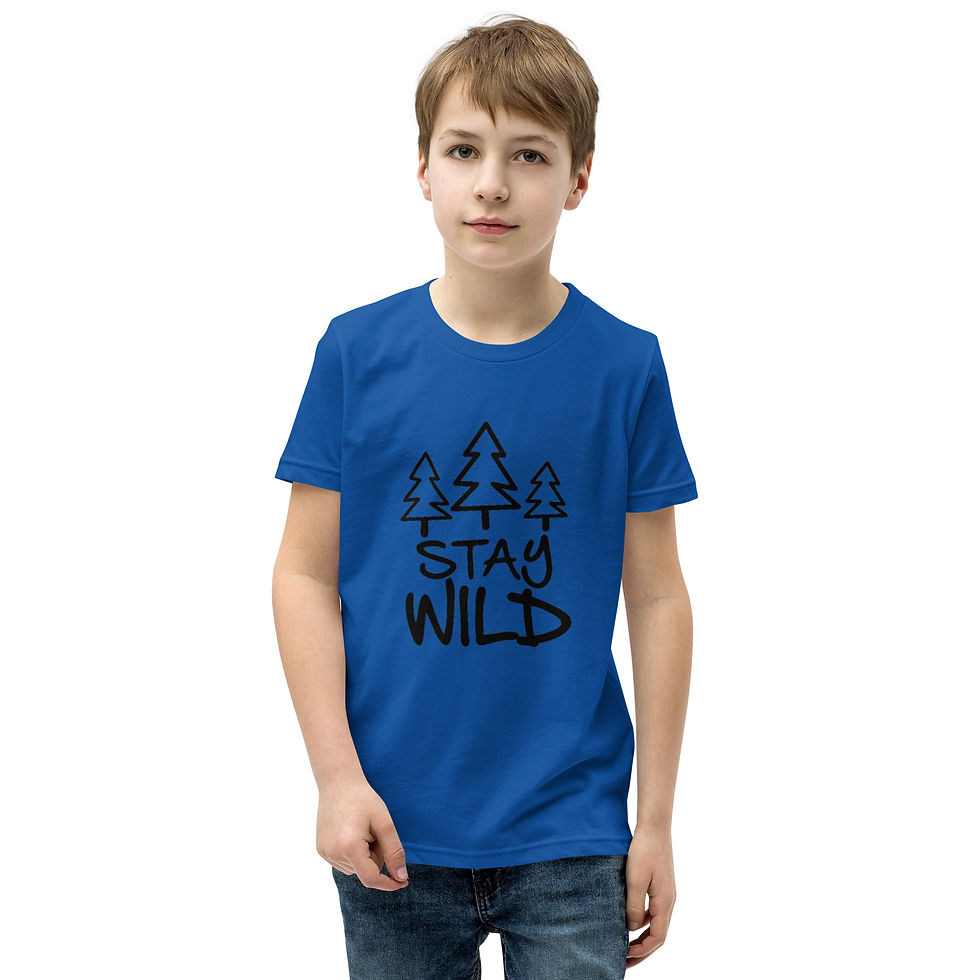 Miniaturbild: Youth Short Sleeve T-Shirt - Stay Wild