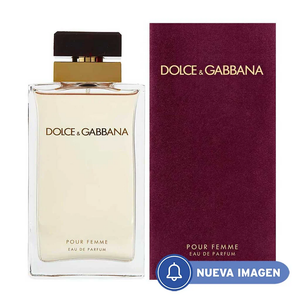Dolce & Gabbana Pour Femme perfume bottle and box, Nueva Imagen, eau de parfum.