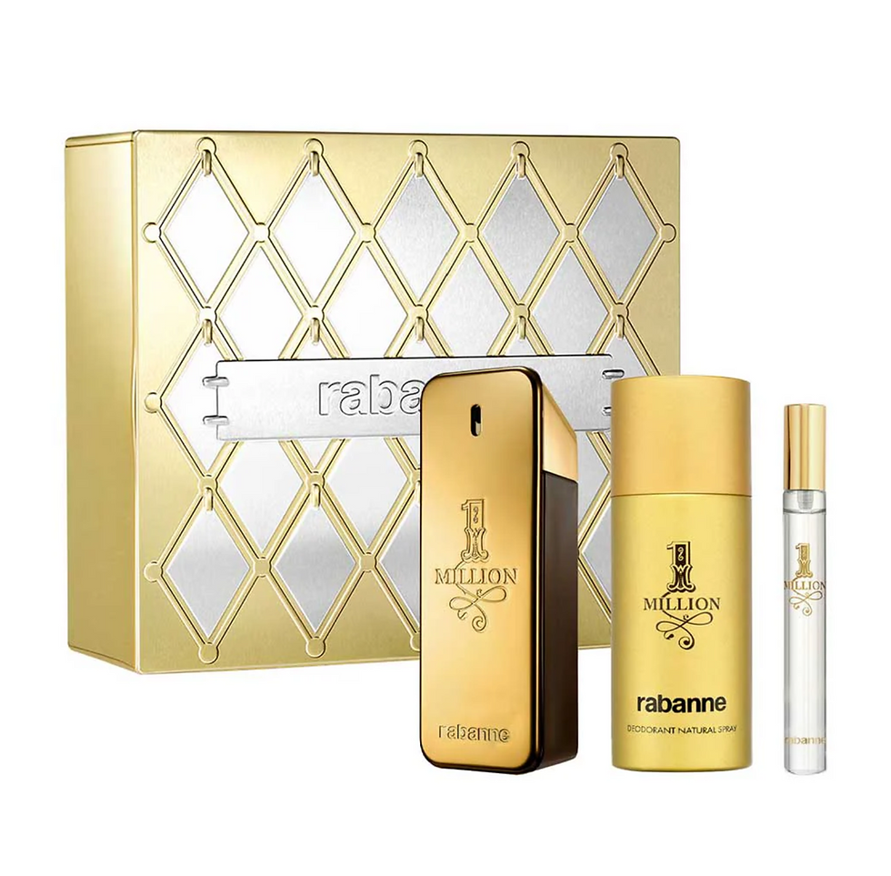 Producto de regalo 1 Million de rabanne en un fondo blanco.