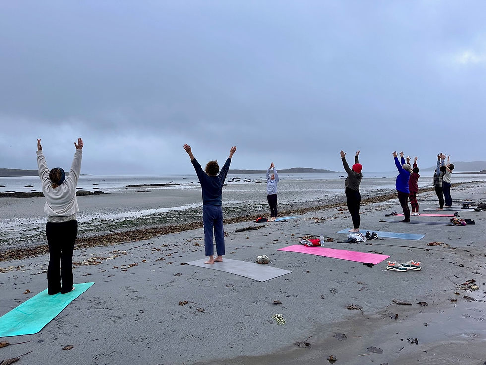 Yoga on the beach and massage with Philippa at Therapy on the Go