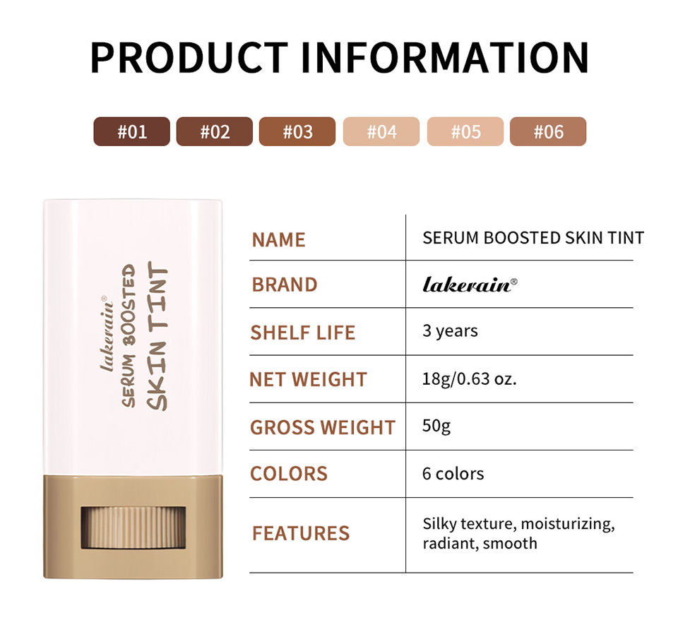 Miniatura: Skin Tint Stick Waterproof Nourishing Solid Tinted Serum Foundation Skin Tint Ba