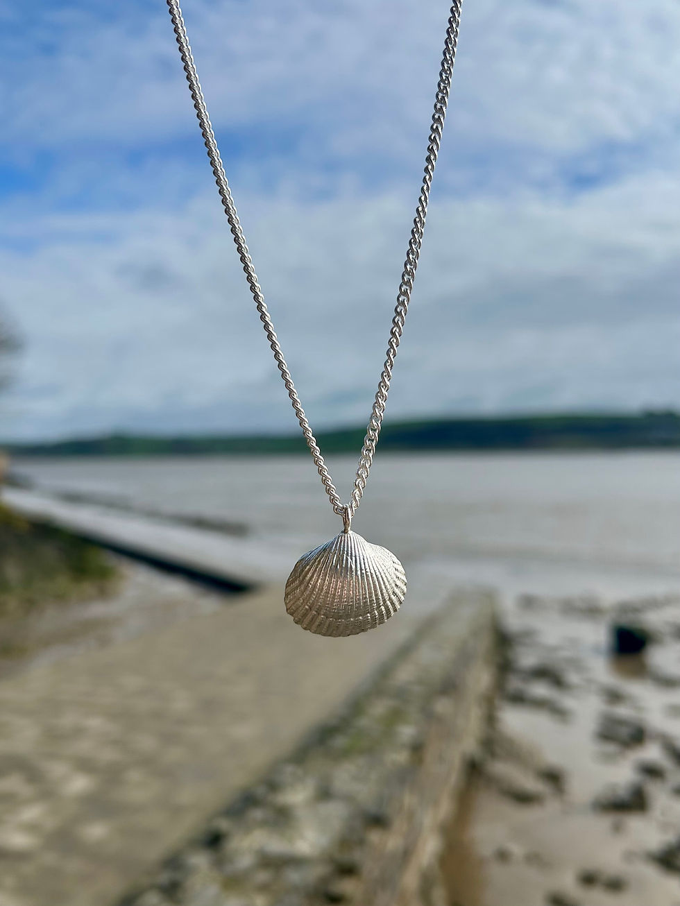 Thumbnail: Laugharne Cockle Shell Necklace