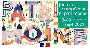 Journées européennes du Patrimoine-18 et 19 septembre 2021