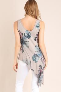 Thumbnail: Floral Assymetrical Tank Top
