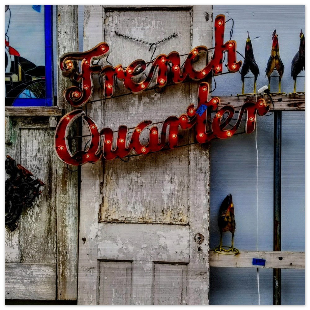 French Qtr (Brushed Aluminum Print)
