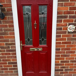 red composite door
