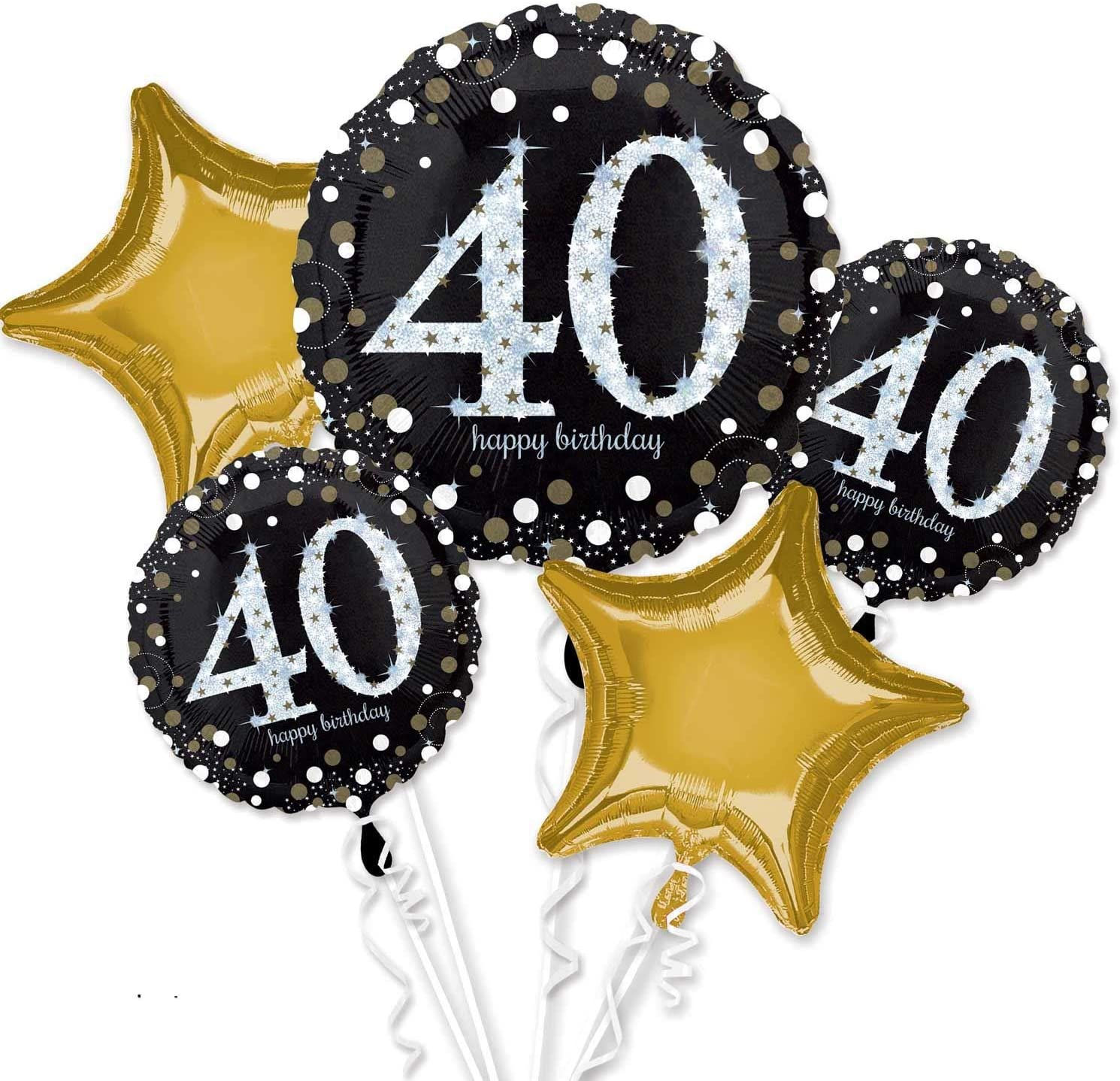 40th Birthday Glam Bouquet, 5pc