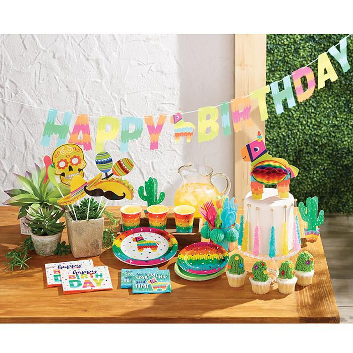 Thumbnail: FIESTA FUN DINNER PAPER PLATES, 8 CT