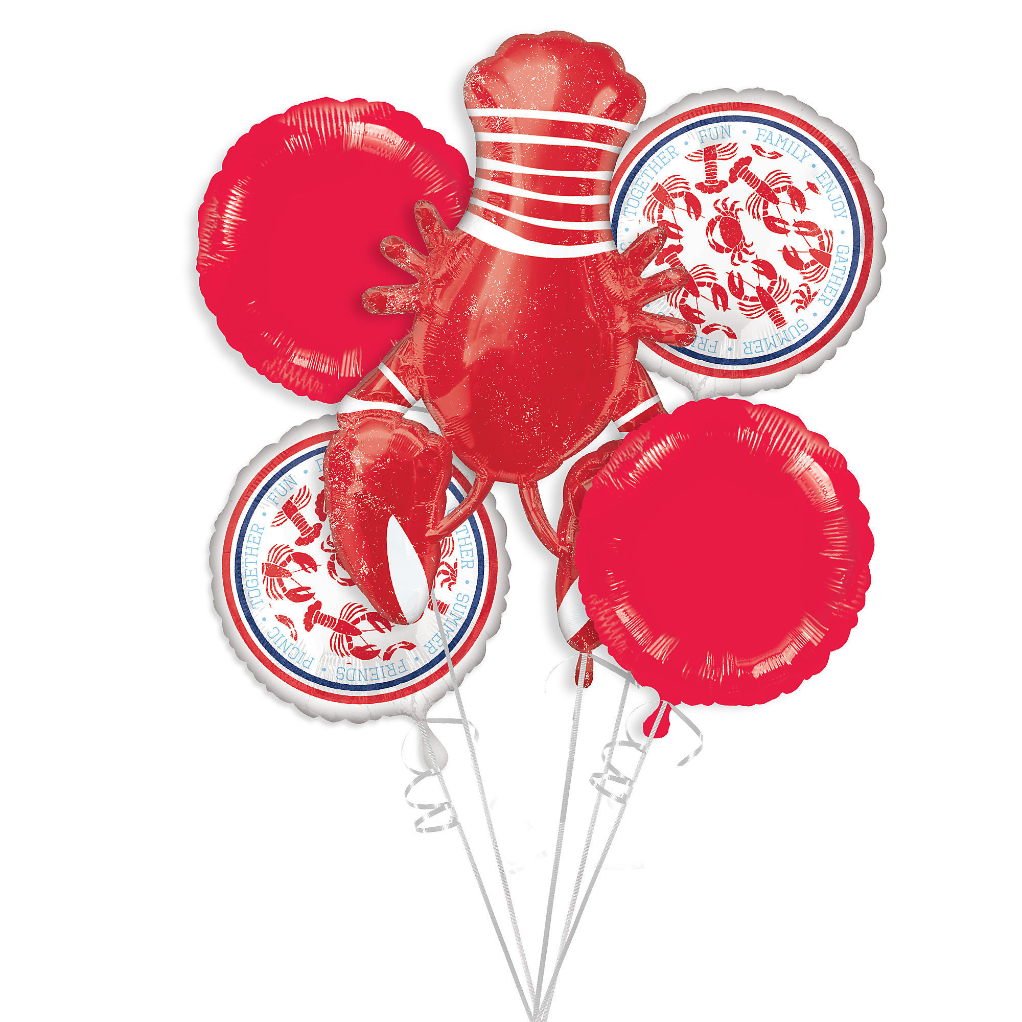 CRAWFISH BALLOON BOUQUET 5PC.