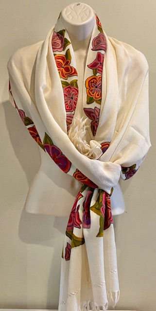 Thumbnail: Hand Embroidered Scarf