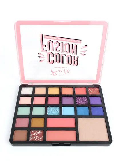Roesia Rose Color Fusion Eyeshadow-Blush-Illuminator Palette 2.webp