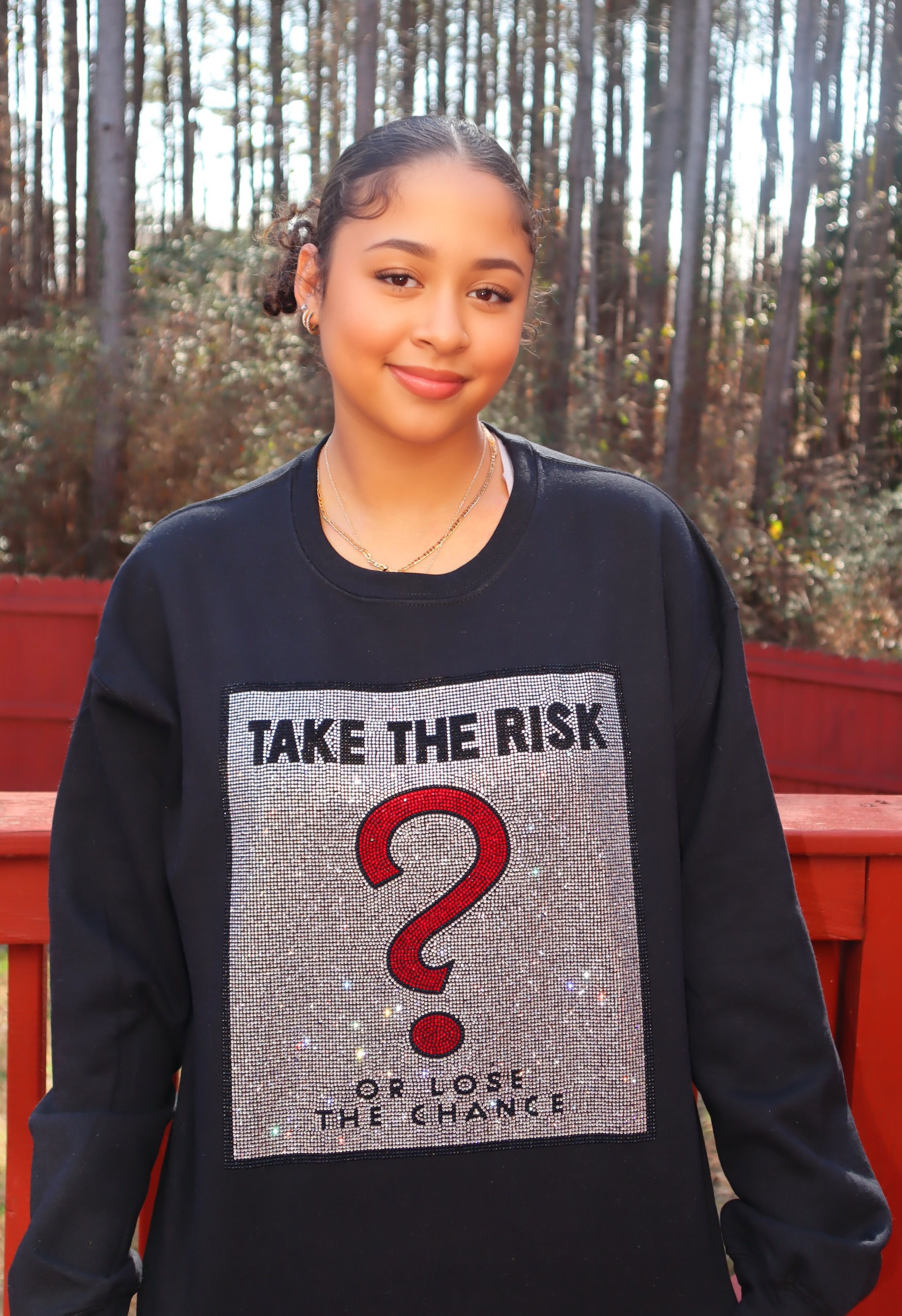 TAKE THE RISK CREW NECK