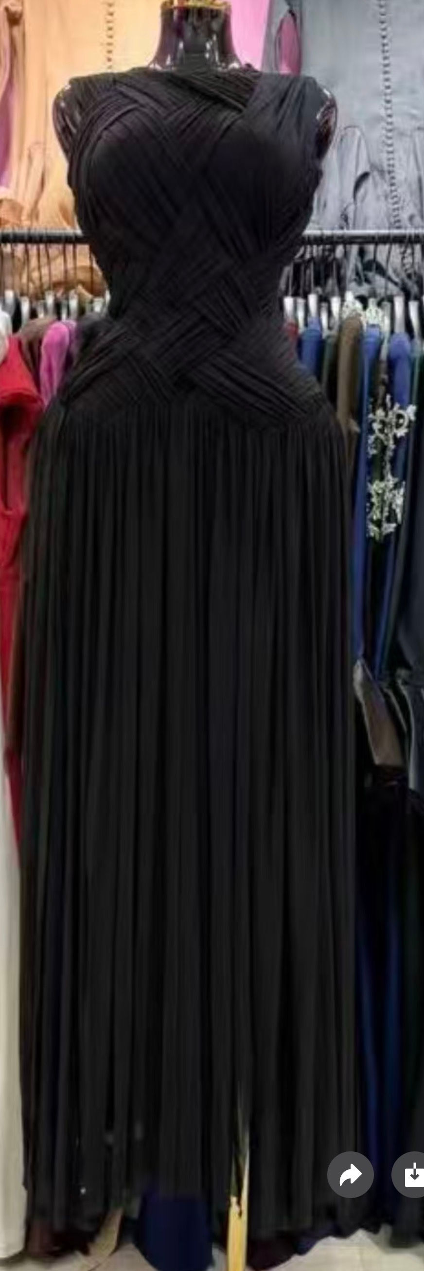 Thumbnail: Chocolate Luxe Draped Maxi Dress