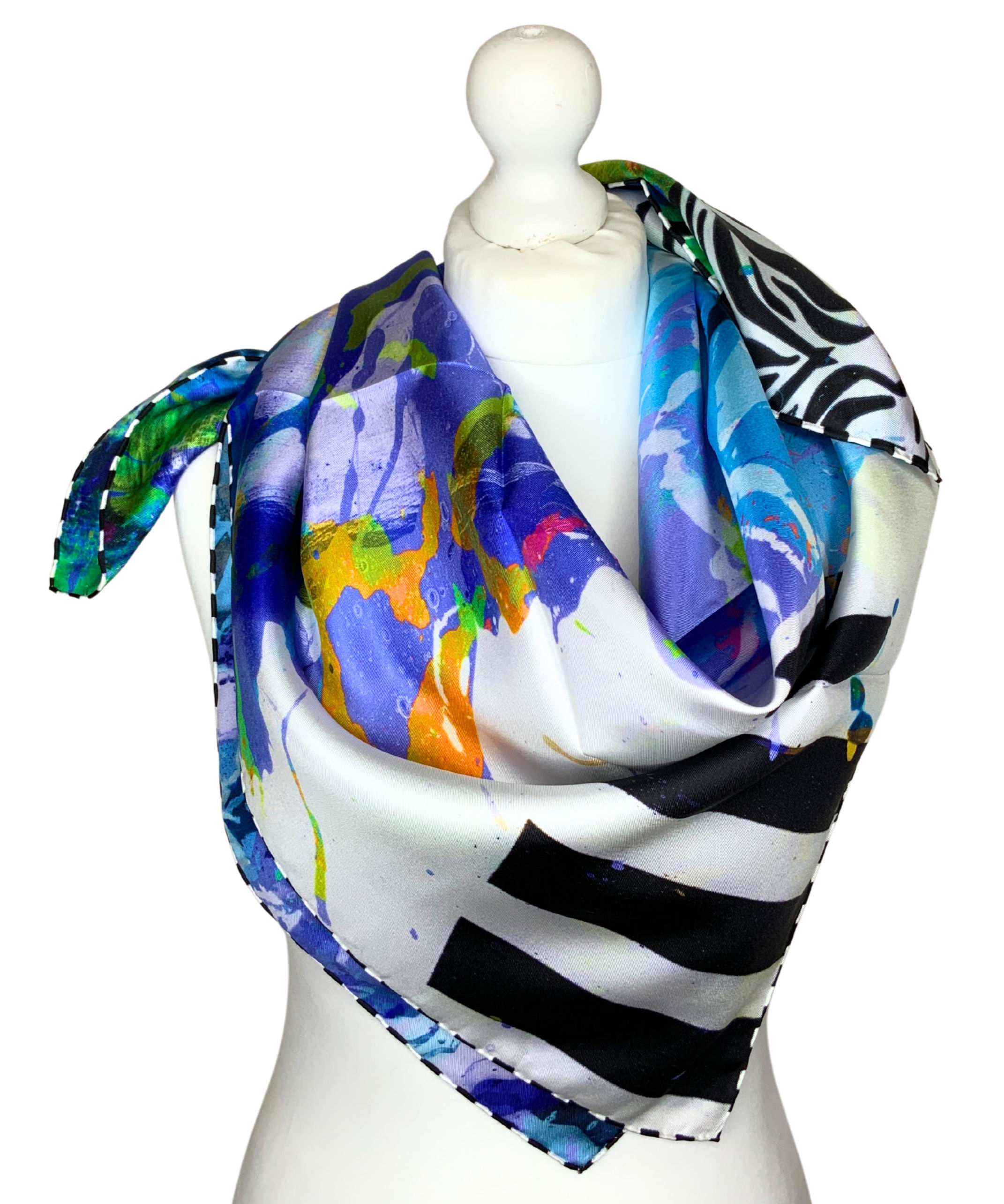 100% Silk Square Scarf COCSILKSQ18