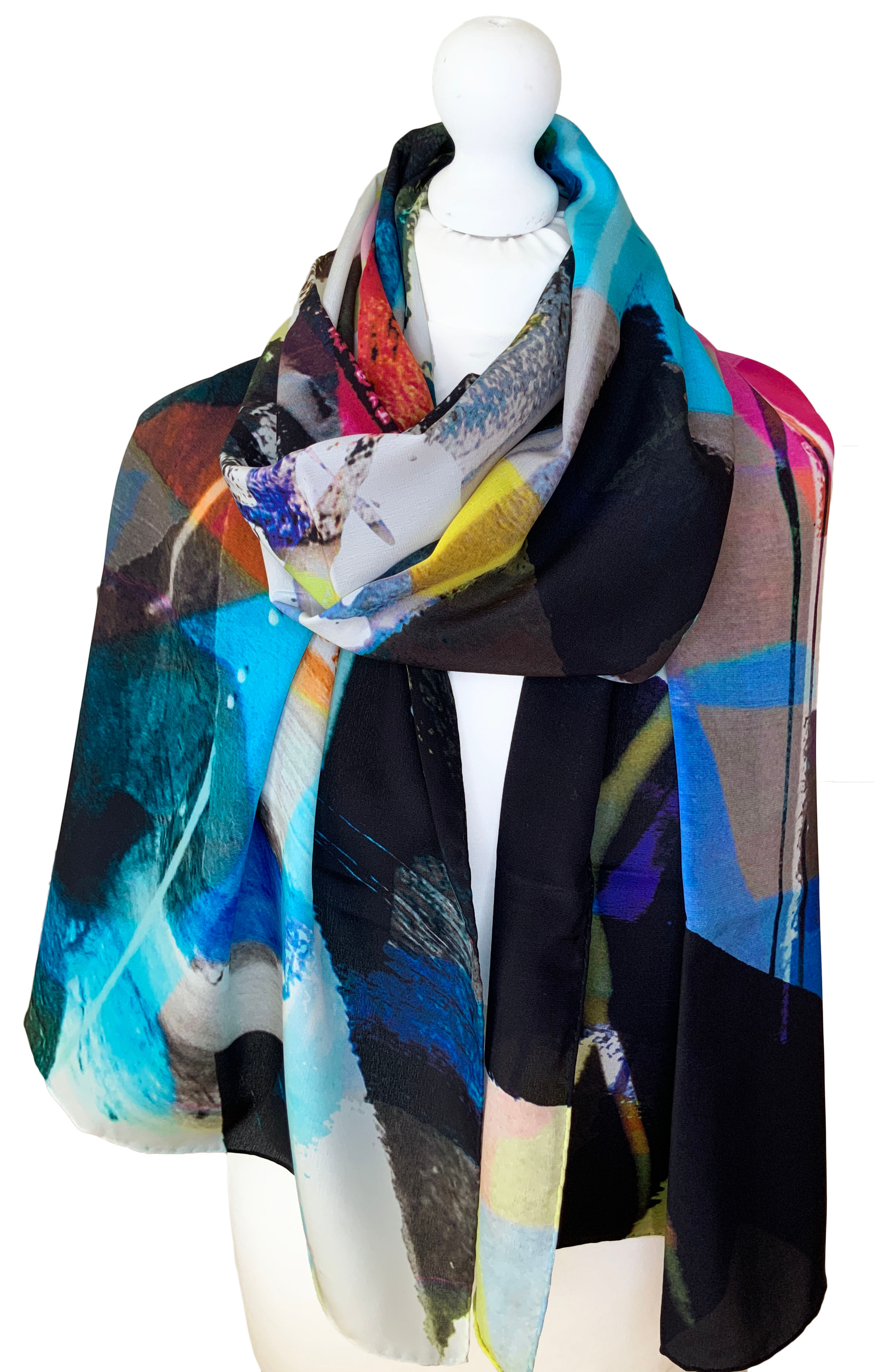 100% Silk Luxury Scarf COCSILKLG13