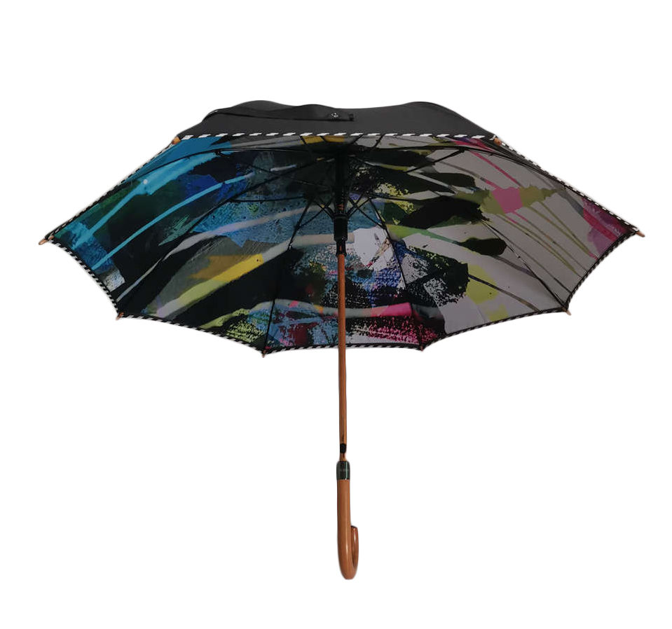 Thumbnail: Eco - Friendly Long Style Umbrella Black