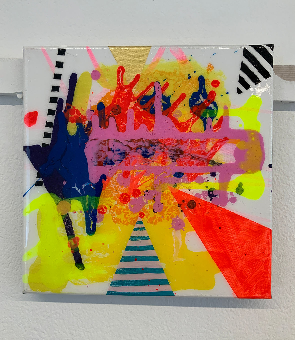 Acrylic & Resin on canvas, Journey 3, 30x30cm