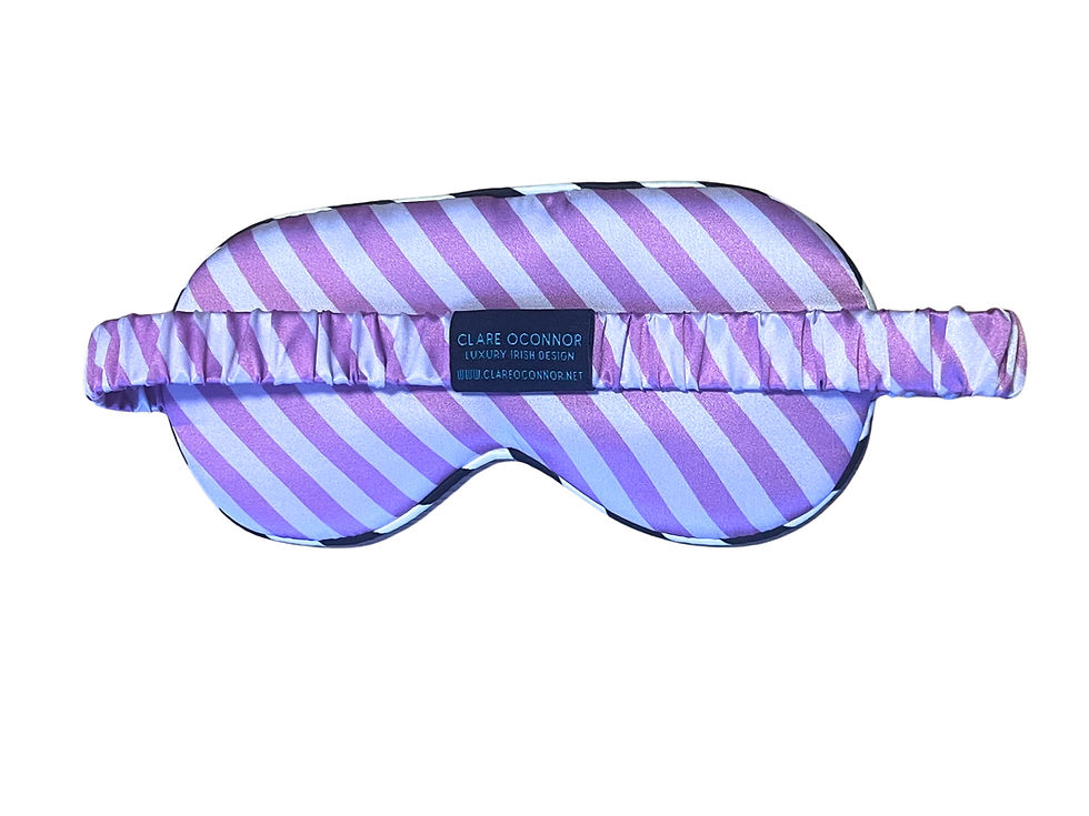 Thumbnail: 100% 3 Piece Silk Sleep Purple/Orange