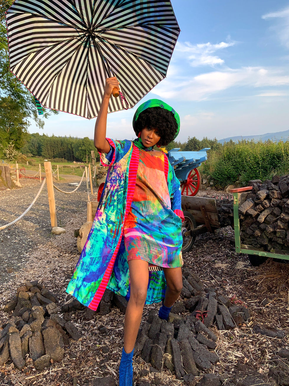 Thumbnail: RPET Umbrella Collapsible Umbrella Green