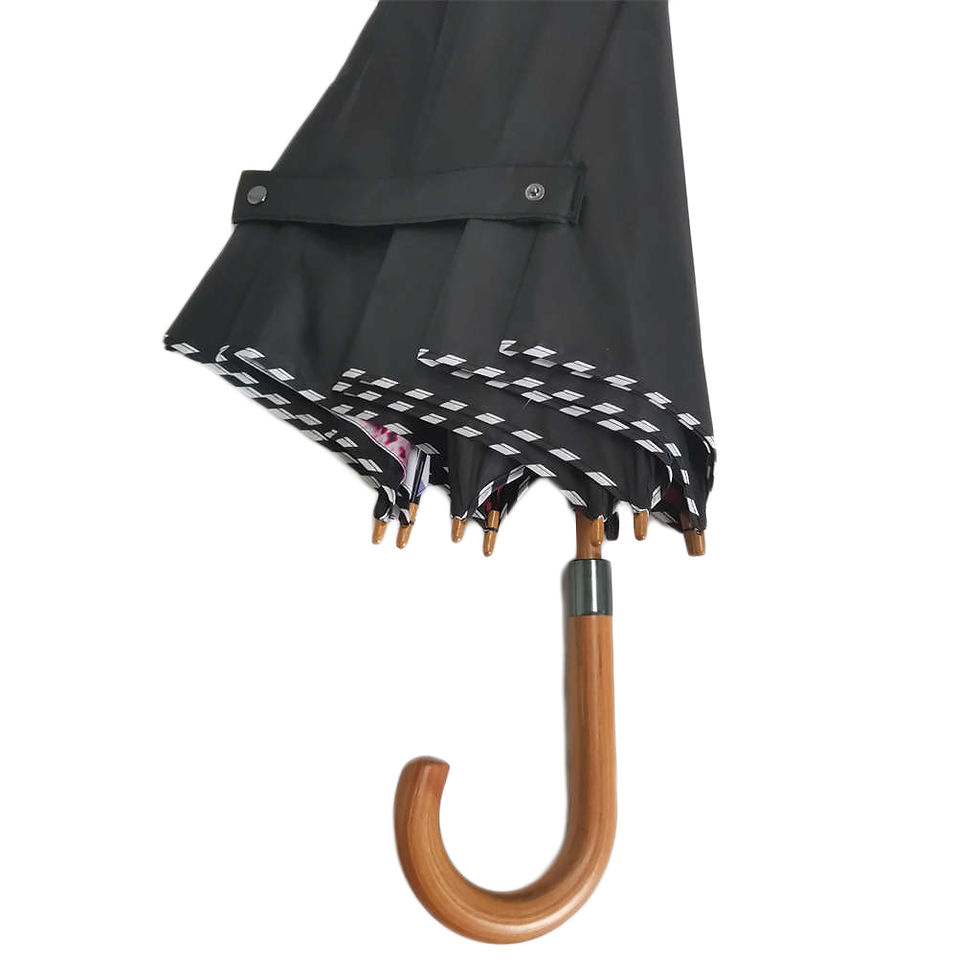 Thumbnail: Eco - Friendly Long Style Umbrella Black
