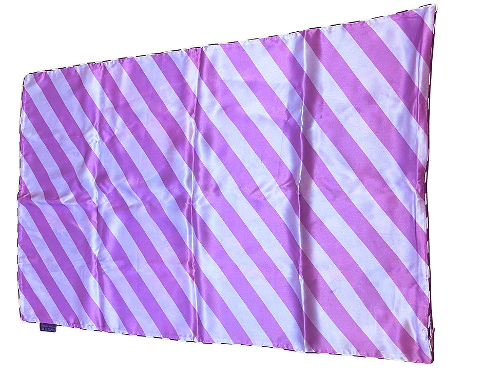 Thumbnail: 100% 3 Piece Silk Sleep Purple/Orange