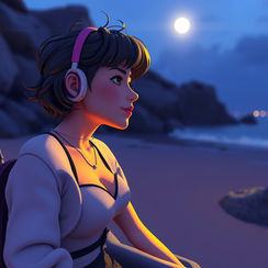 una mujer esperando el tiempo perfecto