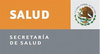 lOGOTIPO DE LA SECRETARIA DE SALUD EL EMBLEMA DE EL AGUILA DEBORANDO UNA SERPIENTE EN UN NOPAL, COLORES ANARANJADO Y GRIS