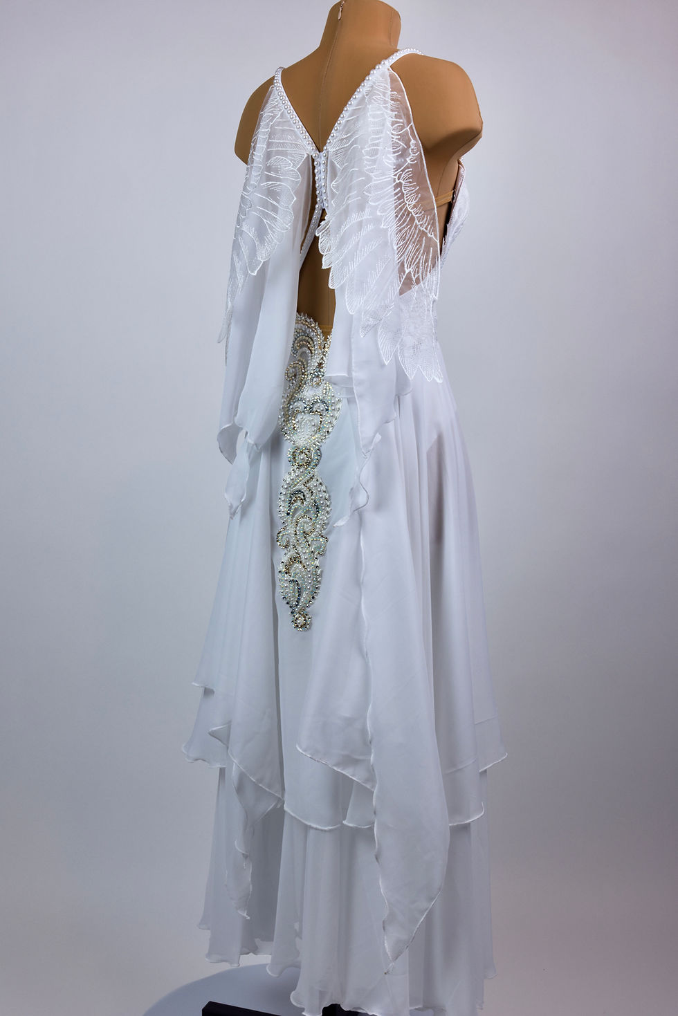 Thumbnail: "Seraph" XS Angelic White Smooth Dress