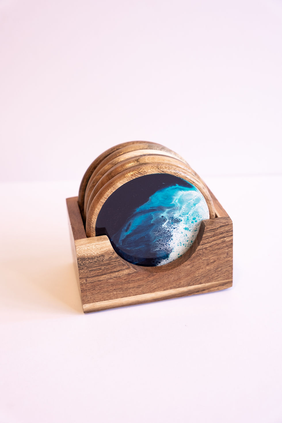 Thumbnail: Set of Acacia Wood Coasters (6)