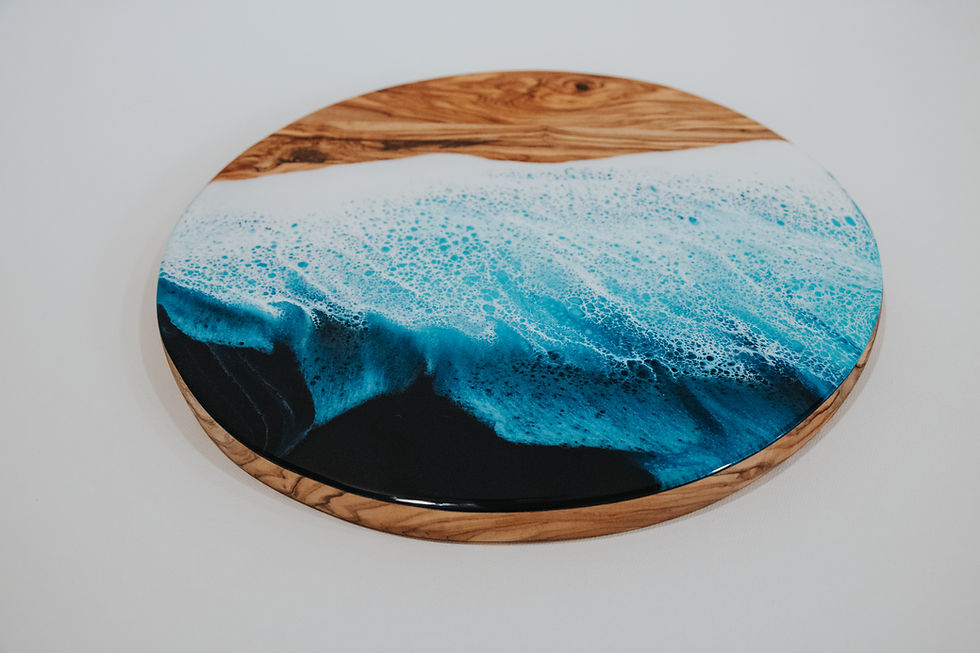 Thumbnail: Olive Wood Charcuterie board circle - 12"