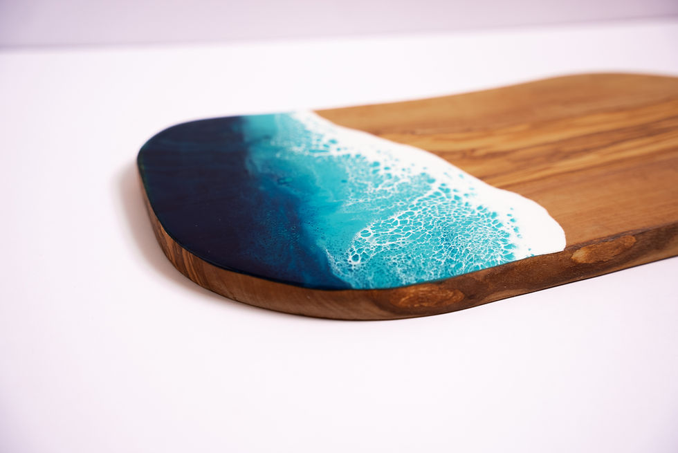 Thumbnail: Organic Olive Wood Charcuterie - 15"