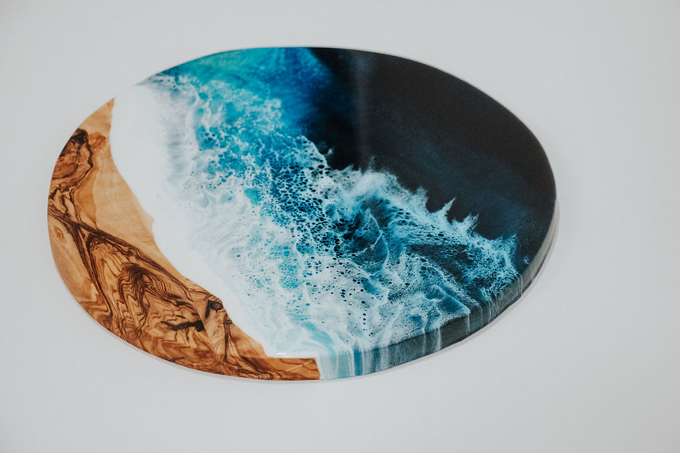 Olive Wood Charcuterie board circle - 12"